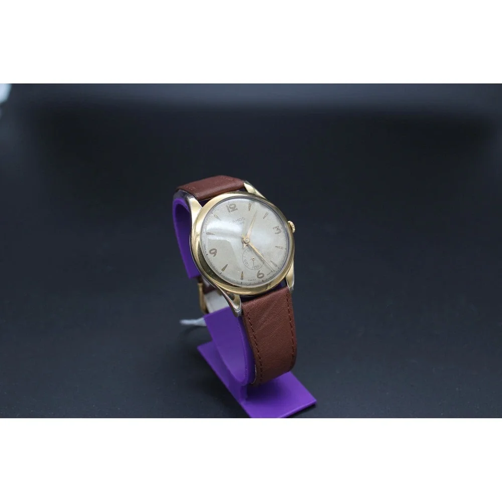 Vintage Camos 15 Rubis Swiss Manual Wind Watch Serviced Runs Great